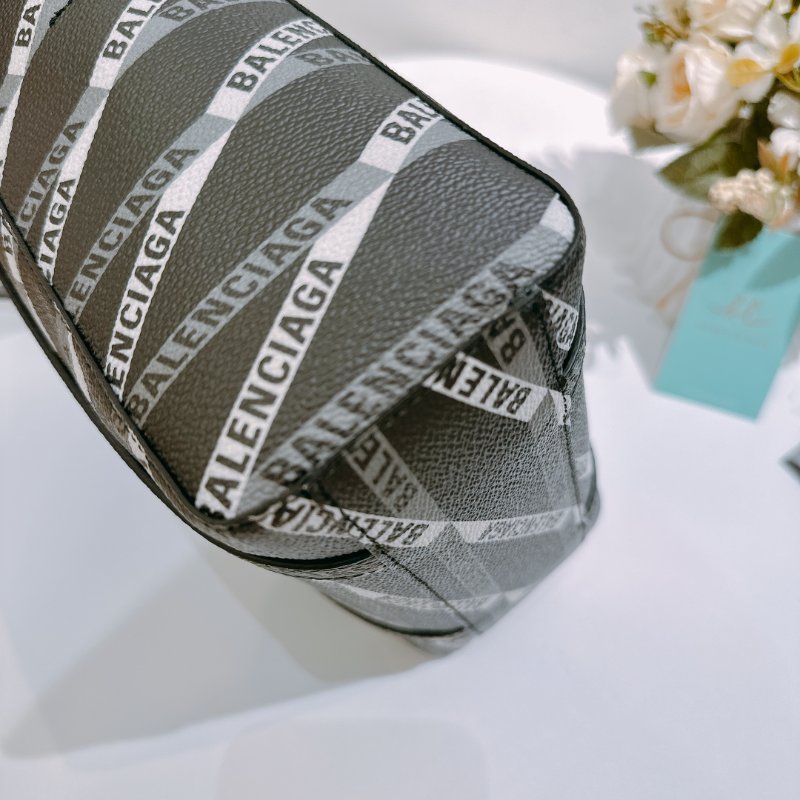 TW4723 Balenciaga 巴黎世家 塗鴉 手提 斜肩包Allover Logo Tote Bag Black x PHW-4