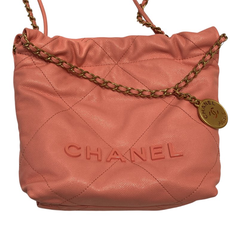 CHANEL 香奈兒 MINI 22 二代款 粉色-0