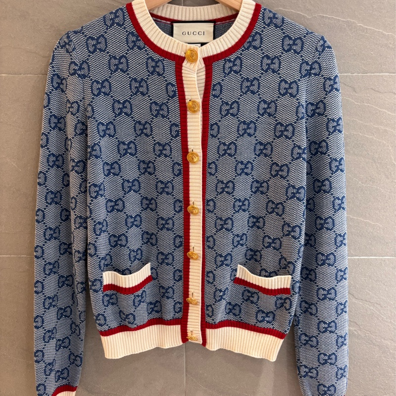 Gucci針織毛線開襟小外套-0