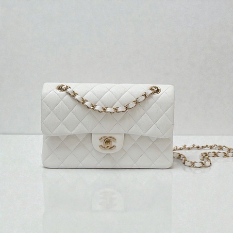 莉亞精品♡ Chanel cf23 白金 近新美包
