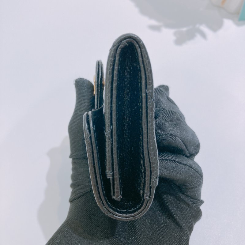 TW4721 Chanel 香奈兒 經典 翻蓋 卡包 荔枝皮 黑金 Classic Flap Card Holder Caviar Black x GHW-2