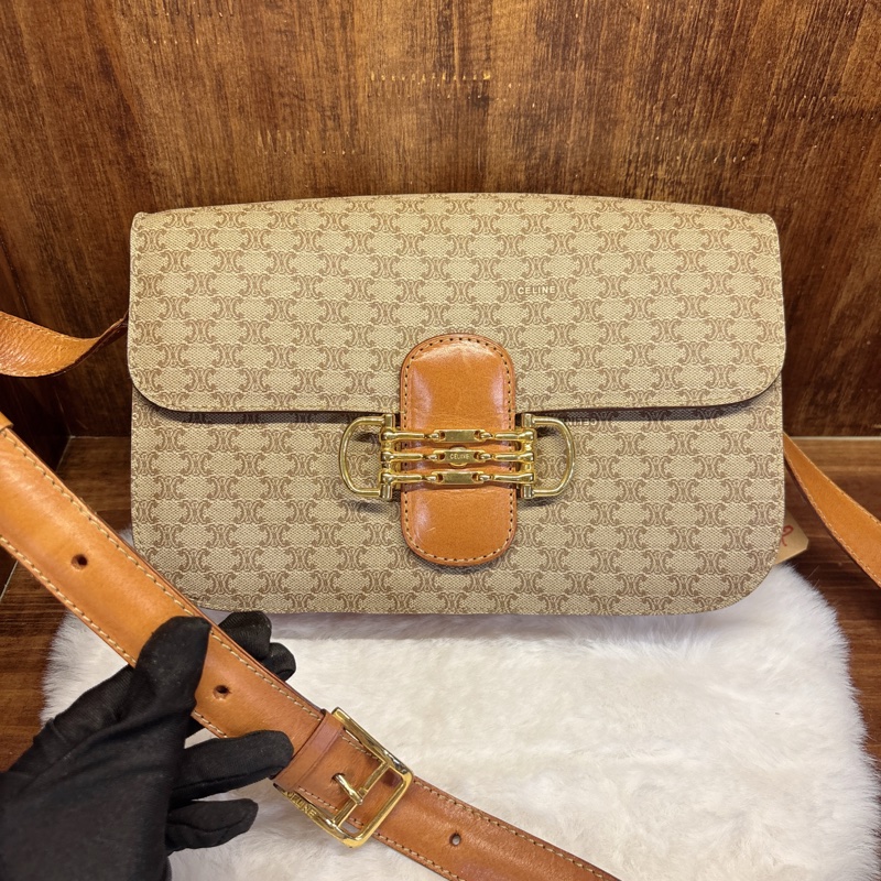 Celine 經典凱旋門斜背包-0