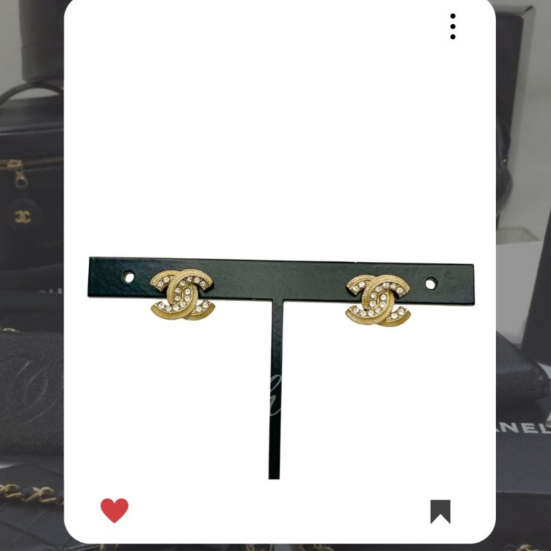 🛍️🎁 26 🔥 2月新品上架 新年情人節💘 香奈兒 Chanel 金色CC水鑽耳環 🔥 香奈兒熱賣款 香奈兒經典款 耳環 CHANEL EARRING-0