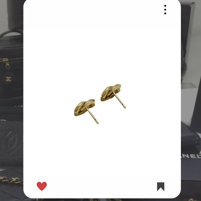 🛍️🎁 26 🔥 2月新品上架 新年情人節💘 香奈兒 Chanel 金色CC水鑽耳環 🔥 香奈兒熱賣款 香奈兒經典款 耳環 CHANEL EARRING-4