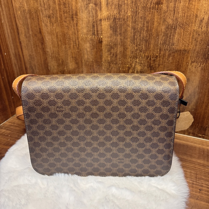 Celine 馬車印花肩背包-2