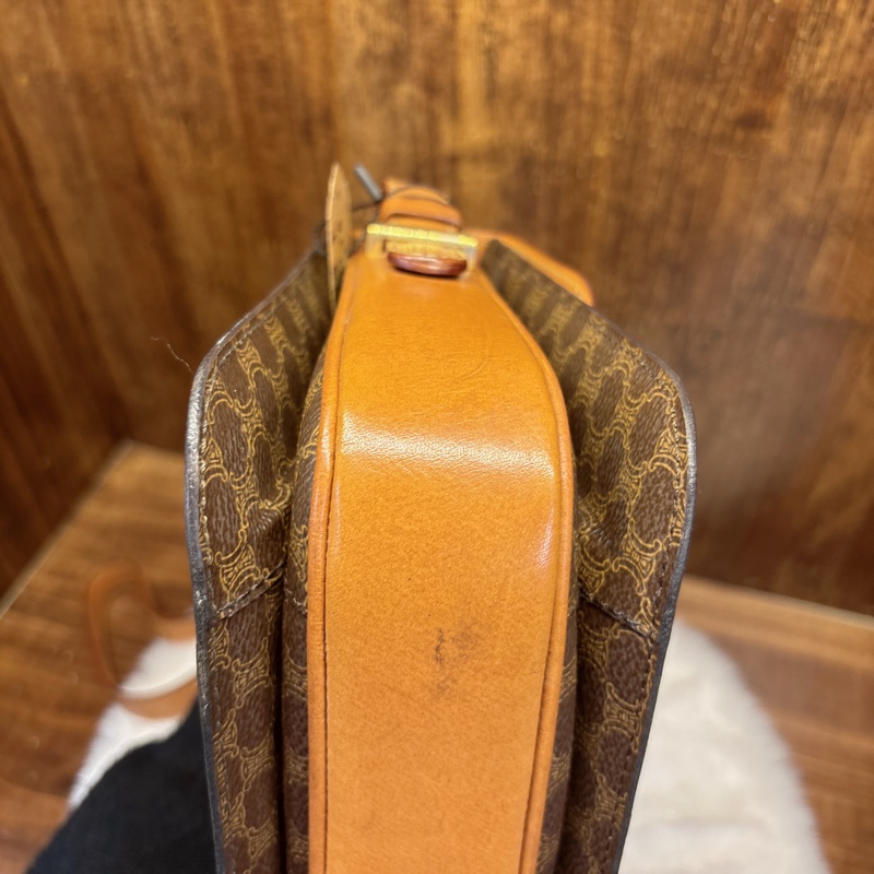 Celine 馬車印花肩背包-4