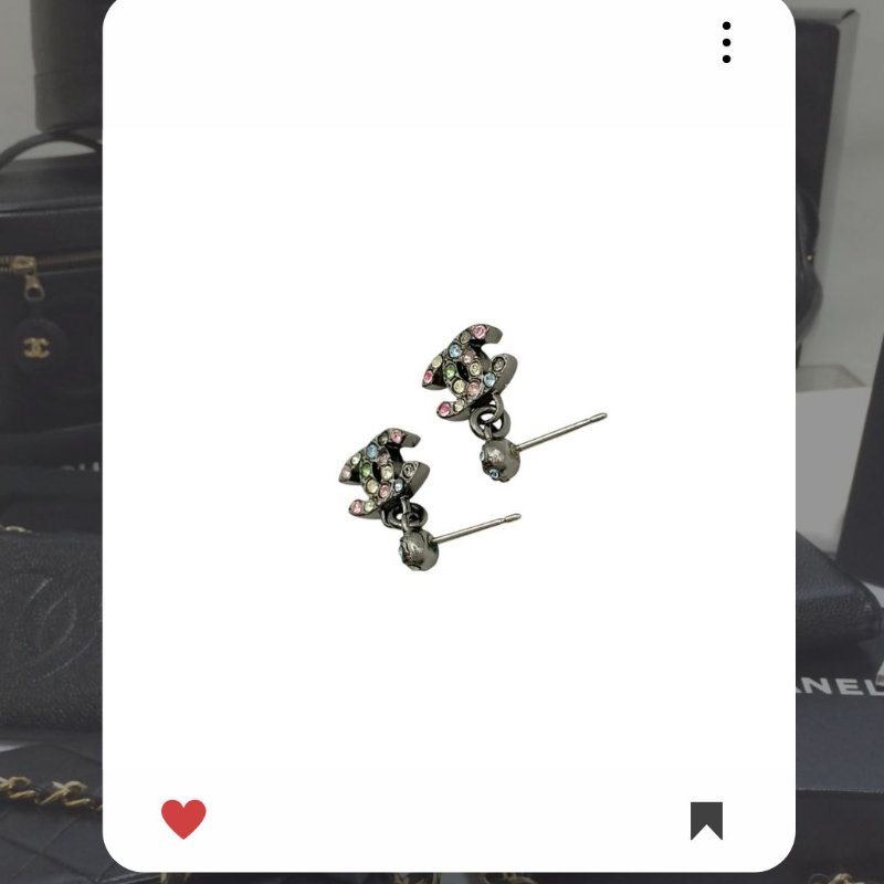 🛍️🎁 26 🔥 2月新品上架 新年情人節💘 香奈兒 Chanel 彩色水鑽雙CC耳環 🔥 香奈兒熱賣款 香奈兒經典款 耳環 CHANEL EARRING-1