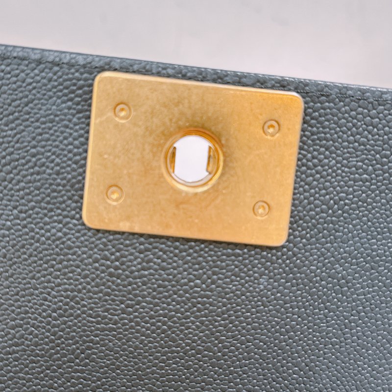 TW4722 Chanel 香奈兒 特別版 皮穿鏈包邊 小號boy 荔枝皮Small limited Edition Leboy 20cm Caviar Black x GHW-9