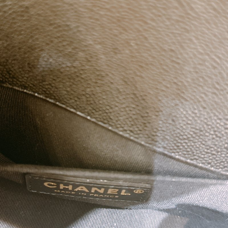 TW4722 Chanel 香奈兒 特別版 皮穿鏈包邊 小號boy 荔枝皮Small limited Edition Leboy 20cm Caviar Black x GHW-12