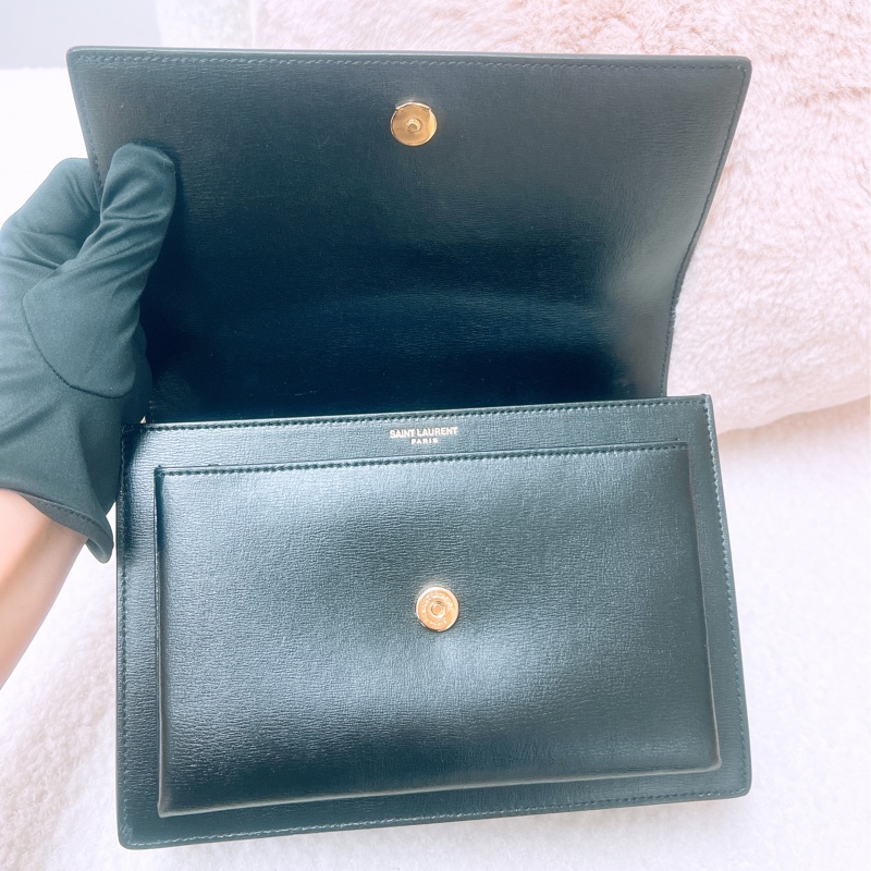 YSL sunset 黑金鏈條包/ 日落包-10