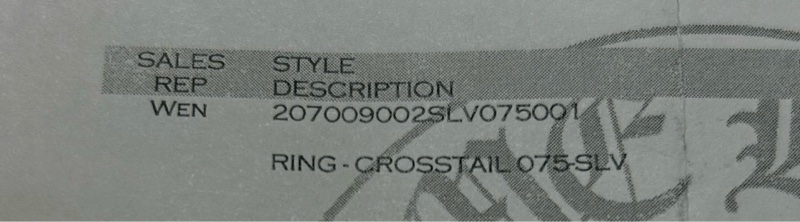 Chrome Hearts crosstail ring十字架尾戒指-16