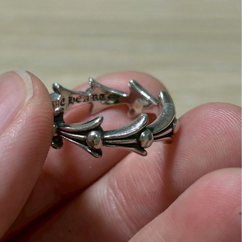Chrome Hearts crosstail ring十字架尾戒指-17