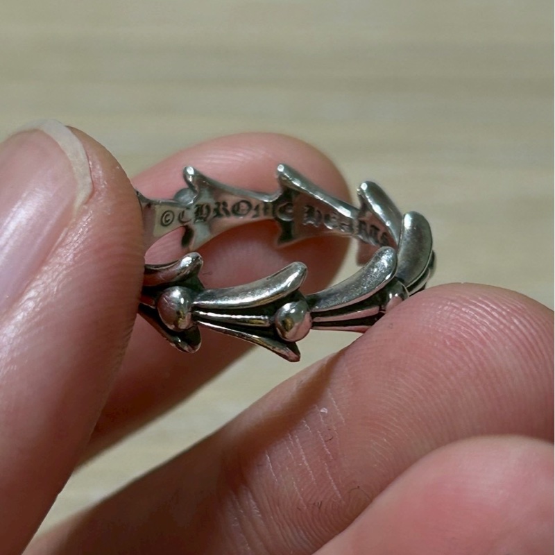 Chrome Hearts crosstail ring十字架尾戒指-18