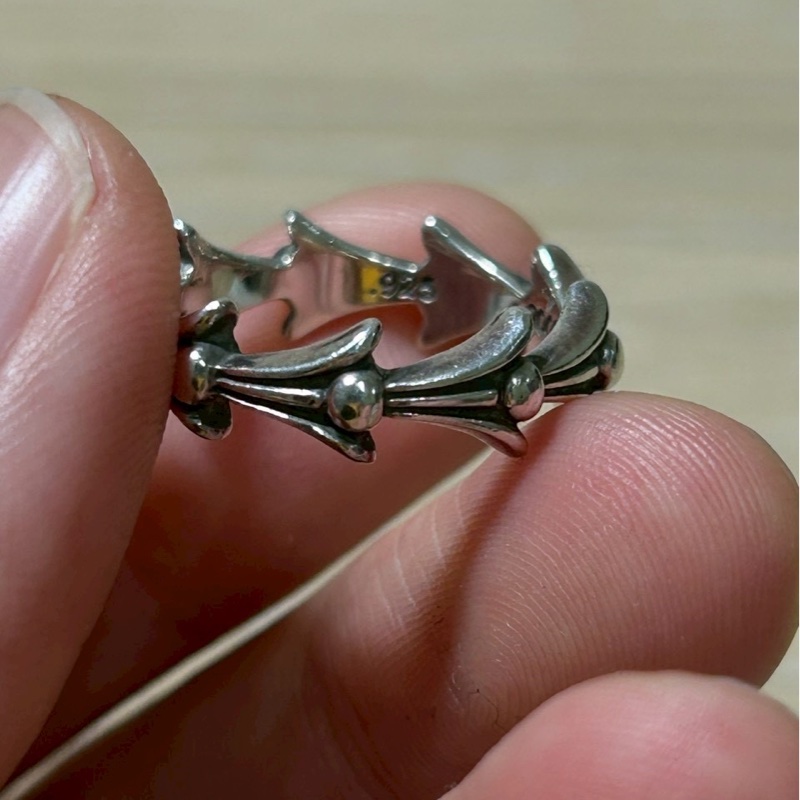 Chrome Hearts crosstail ring十字架尾戒指-19