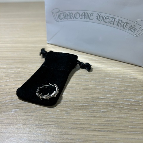 Chrome Hearts crosstail ring十字架尾戒指