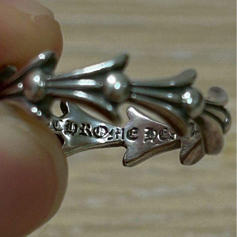 Chrome Hearts crosstail ring十字架尾戒指-10