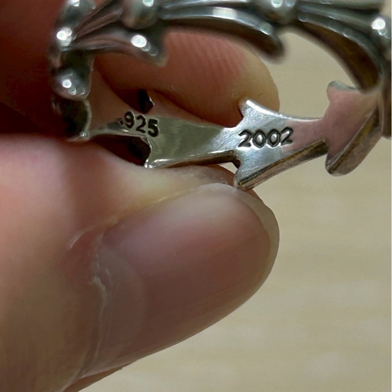Chrome Hearts crosstail ring十字架尾戒指-11