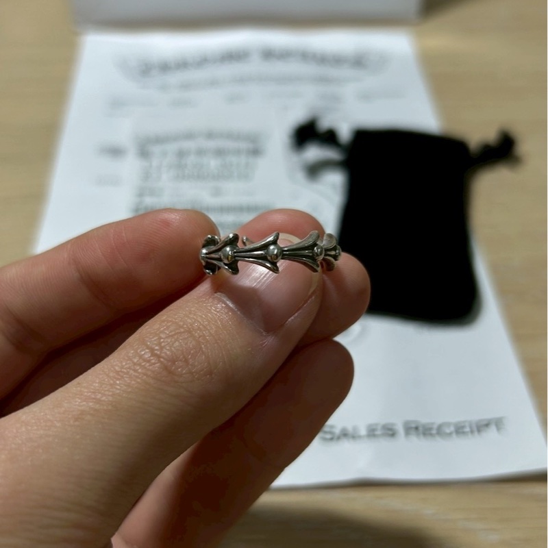 Chrome Hearts crosstail ring十字架尾戒指-1