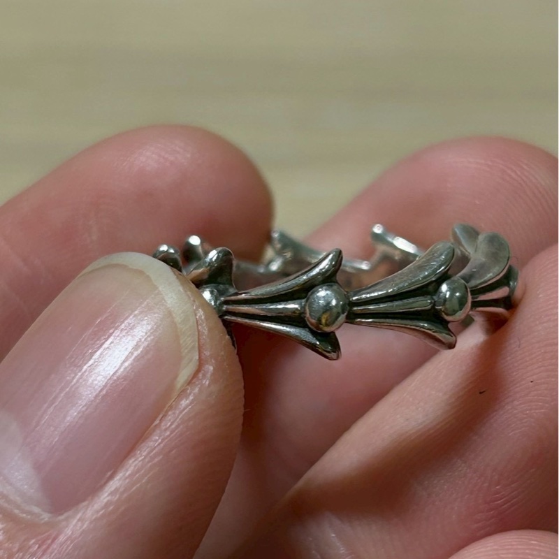 Chrome Hearts crosstail ring十字架尾戒指-2