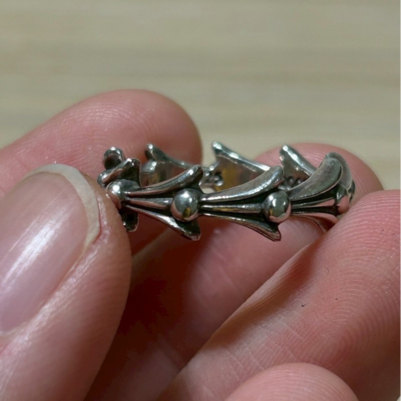 Chrome Hearts crosstail ring十字架尾戒指-3