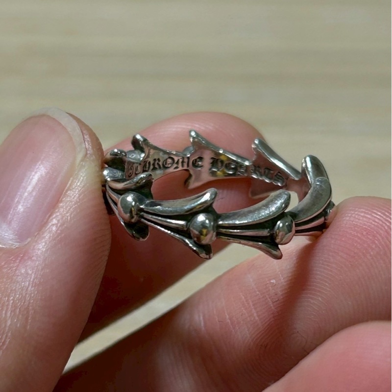 Chrome Hearts crosstail ring十字架尾戒指-5