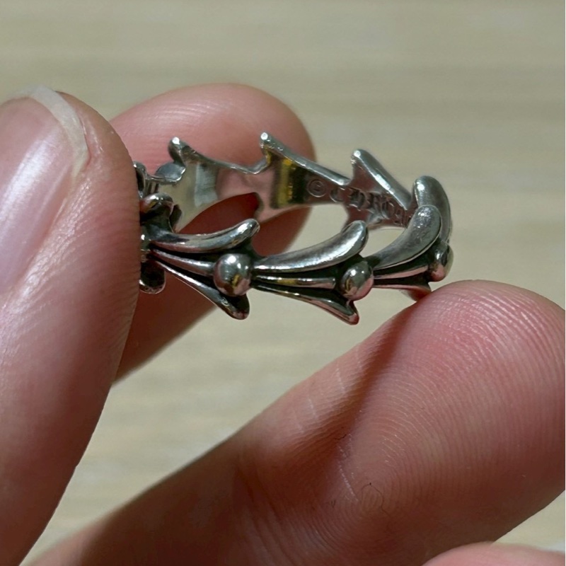Chrome Hearts crosstail ring十字架尾戒指-6