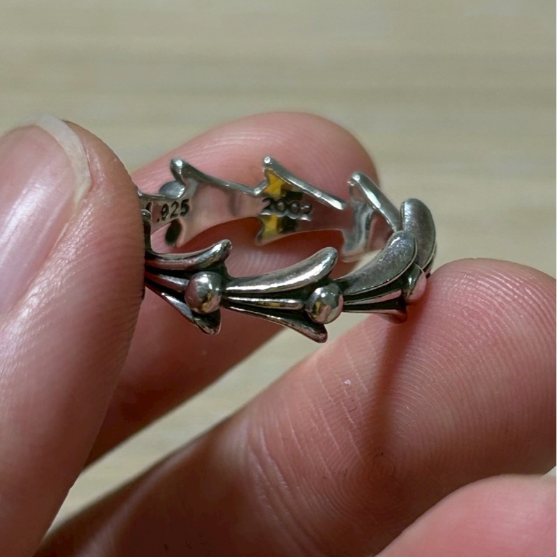 Chrome Hearts crosstail ring十字架尾戒指-7