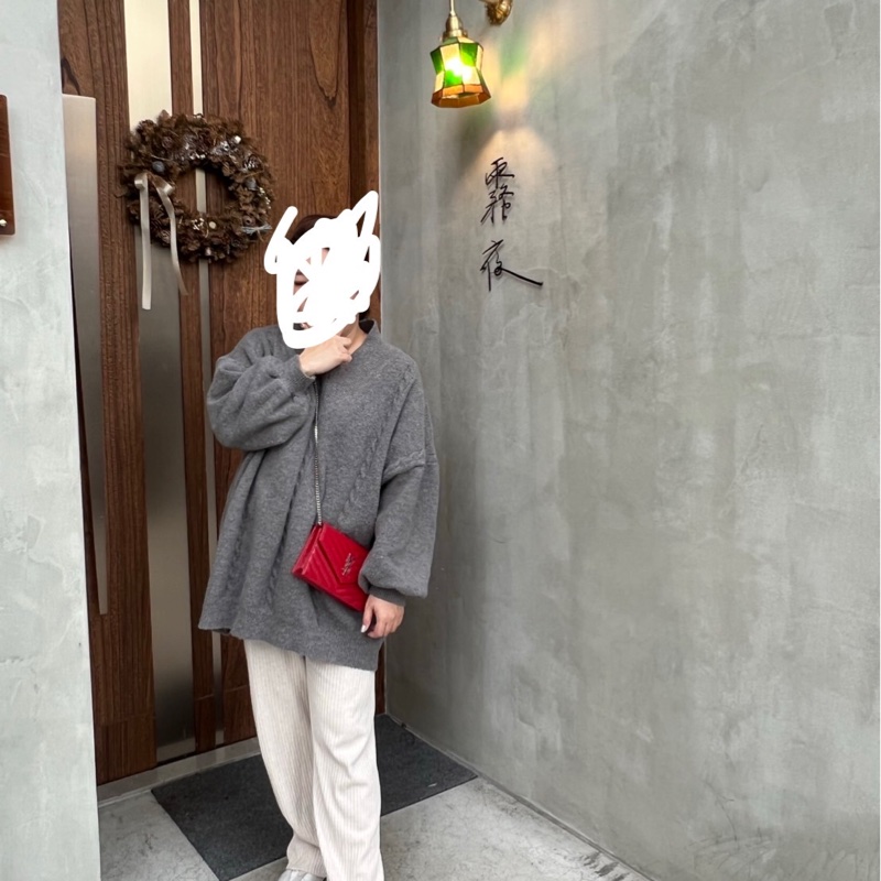 Saint Laurent 聖羅蘭 YVES WOC 魚子醬牛皮 二手-10