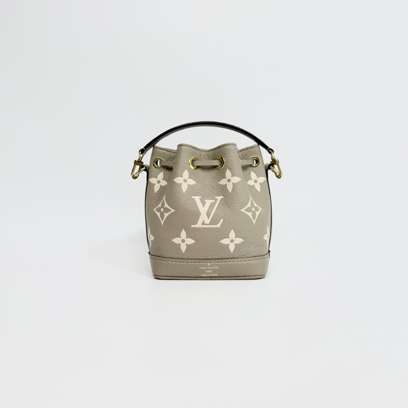 Louis Vuitton -斑鳩灰牛皮Nano Noé水桶包-4