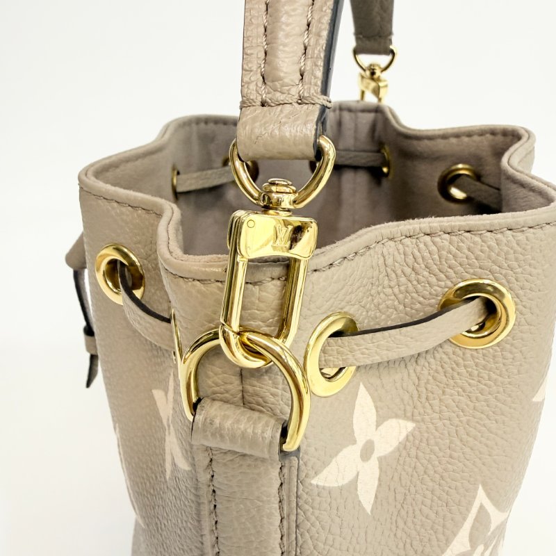 Louis Vuitton -斑鳩灰牛皮Nano Noé水桶包-14