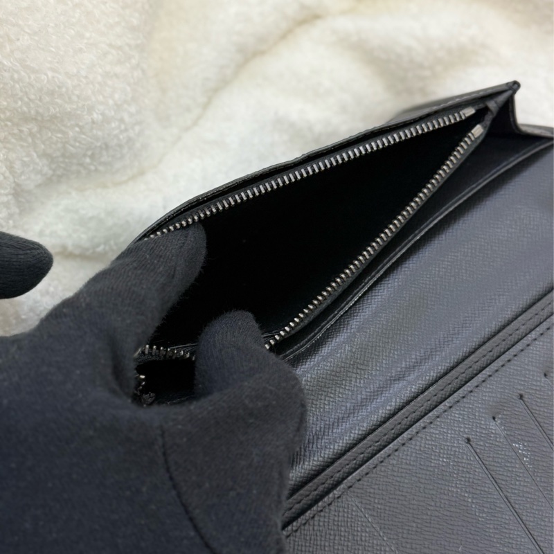 Lv黑老花對開長夾 ✨最新晶片款-8