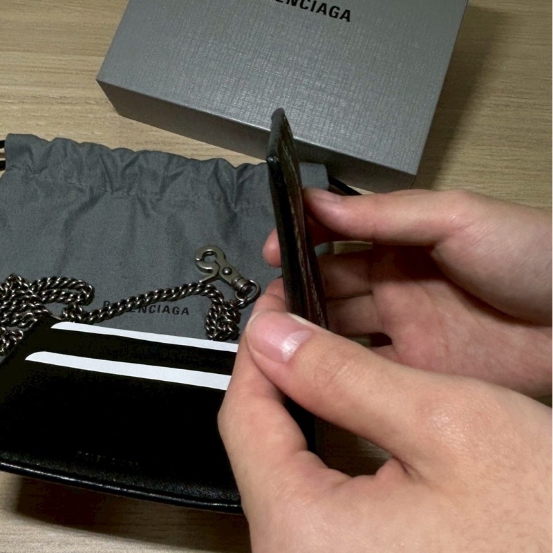 巴黎世家 男 短夾 褲鏈皮夾-7