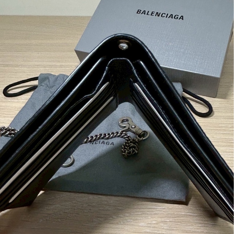 巴黎世家 男 短夾 褲鏈皮夾-14