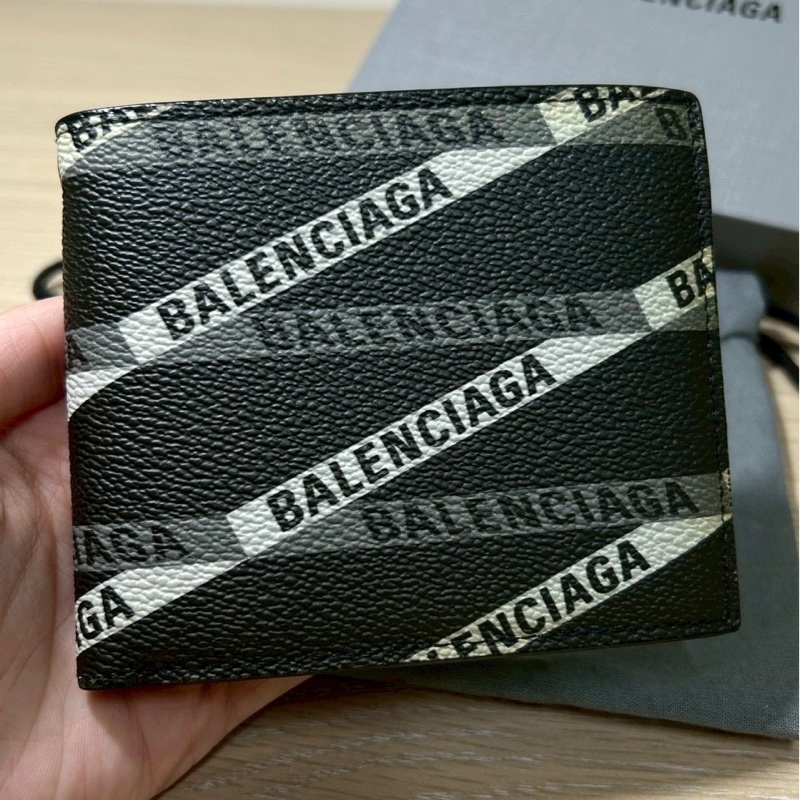 巴黎世家 男 短夾 褲鏈皮夾-1