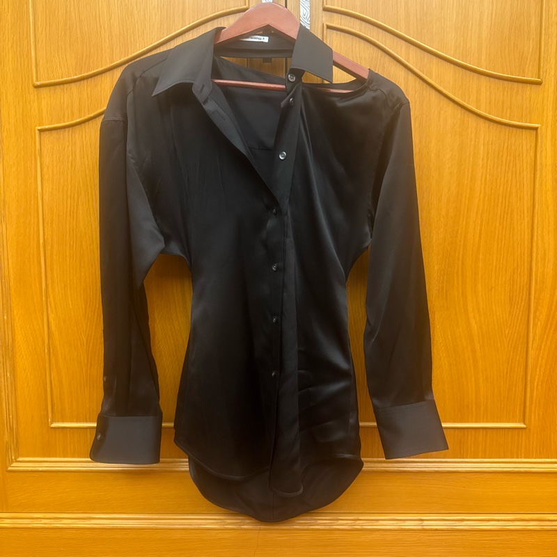 alexanderwang 真絲露肩襯衫XS 黑-6
