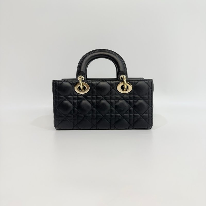 DIOR - 黑色Cannage籐格紋羊皮Lady D-Joy黛妃包╻小號-7