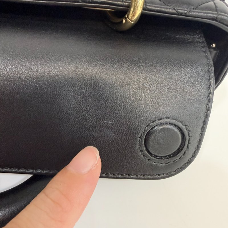 DIOR - 黑色Cannage籐格紋羊皮Lady D-Joy黛妃包╻小號-30