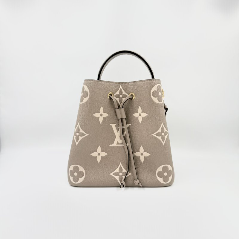 Louis Vuitton -斑鳩灰牛皮NéoNoé水桶包╻MM-3