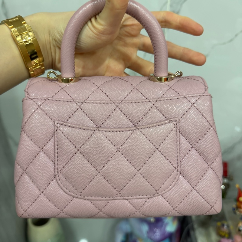 Chanel coco handle粉色2024有購證-1