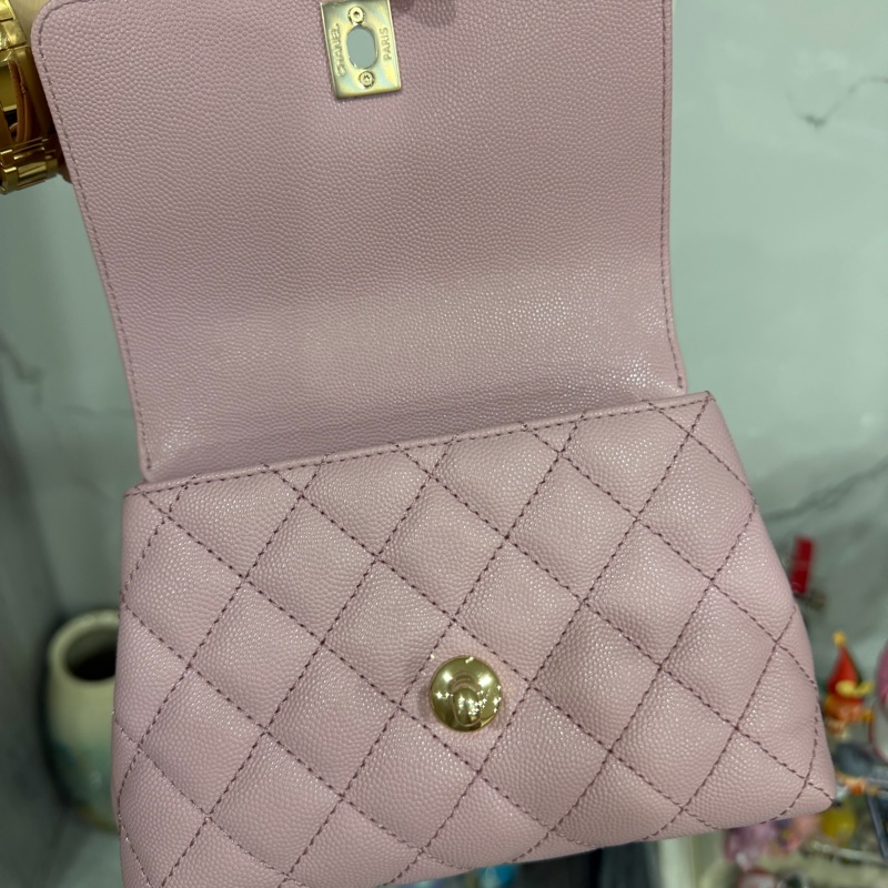 Chanel coco handle粉色2024有購證-2