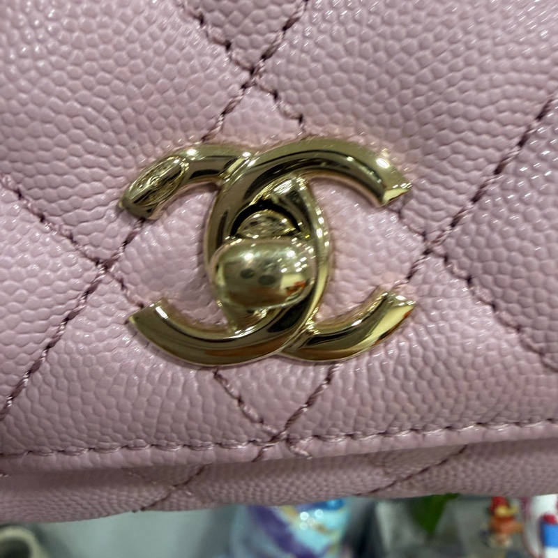 Chanel coco handle粉色2024有購證-8