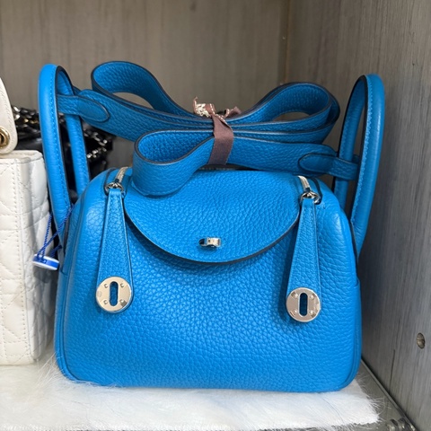 hermes mini lindy藍色 一代閒置品