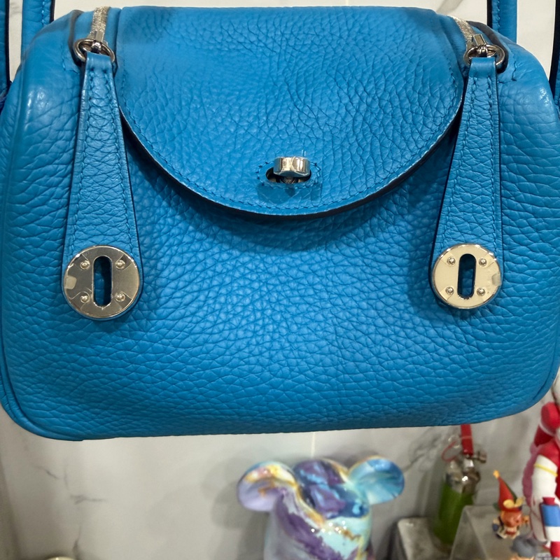 hermes mini lindy藍色 一代閒置品-2