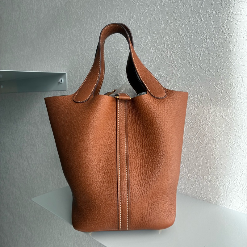 Hermes金棕菜籃子18 picotin18-7