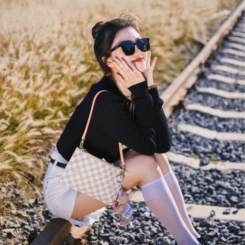 lv neverfull 子包 腋下包 斜背包-0