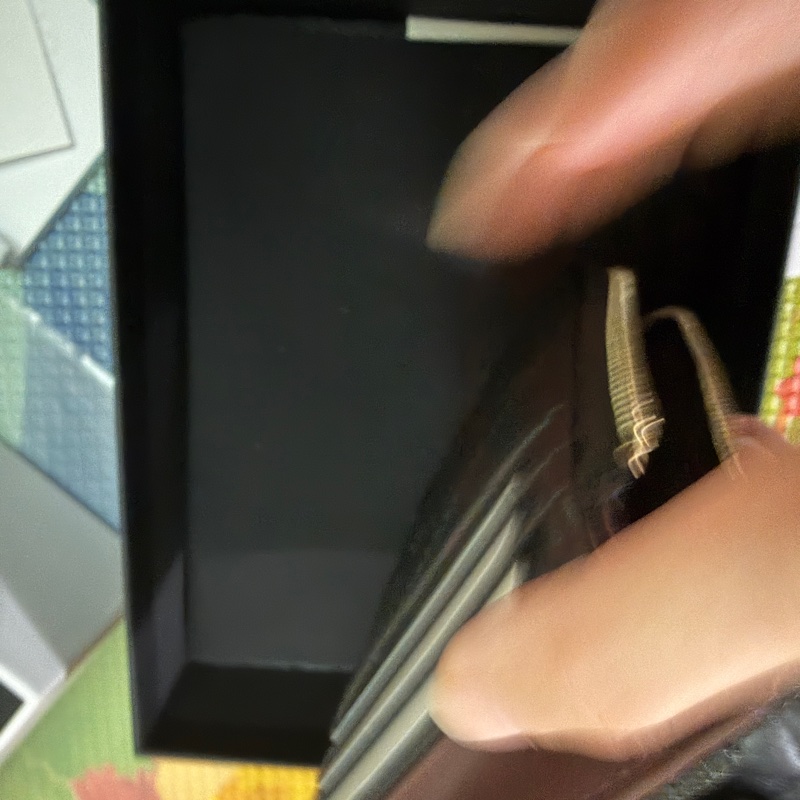 Chanel。香奈兒。L卡夾淡金扣荔枝皮-5