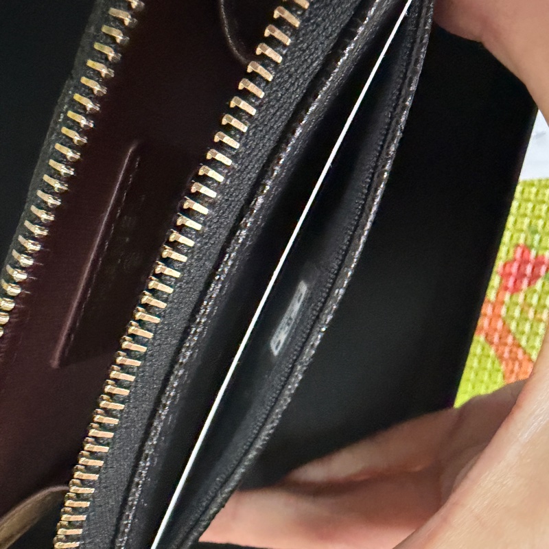 Chanel。香奈兒。L卡夾淡金扣荔枝皮-6