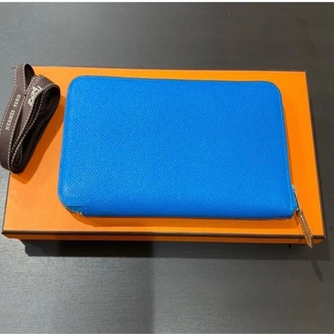 HERMES 絲巾長夾 馬圖騰 A刻