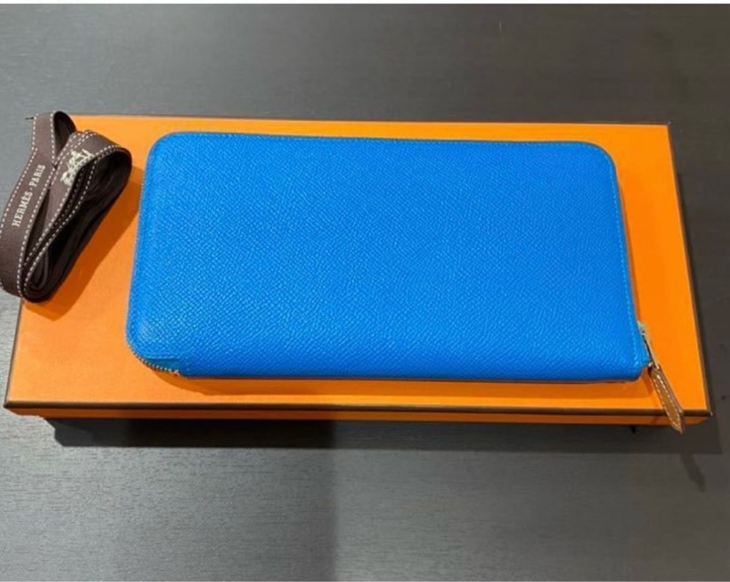 HERMES 絲巾長夾 馬圖騰 A刻-0