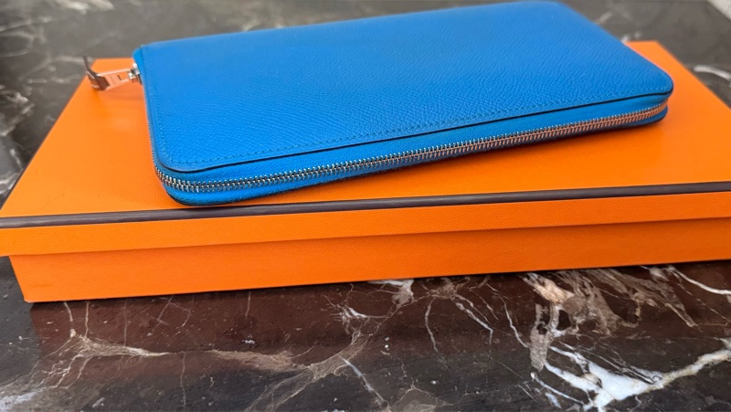 HERMES 絲巾長夾 馬圖騰 A刻-3